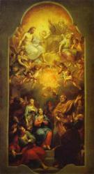 Anton Raphael Mengs: Pentecost.  (1765. Ermitázs)